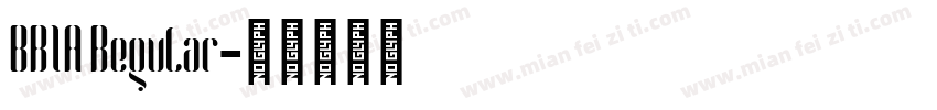 BRIA Regular字体转换